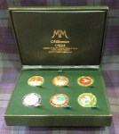 Coin Collection - Set of 6 Overseas Enamelled Coins